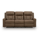  Benchcraft Mackmenville Reclining Leather Look Sofa 7471488 IMAGE 3