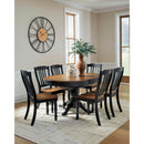  Signature Design by Ashley Oval Clorazi Dining Table PCD619-48 IMAGE 12