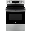  GE Adora 30-inch Freestanding Electric Convection Range with Air Fry JCB870STSS IMAGE 1
