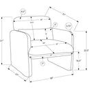  Monarch Stationary Fabric Accent Chair I 8030 IMAGE 6