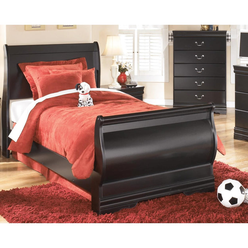 Signature Design by Ashley Huey Vineyard Twin Sleigh Bed 169256/7/8 IMAGE 2