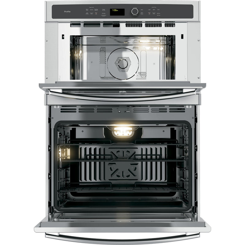GE Profile 30-inch, 5 cu. ft. Built-in Combination Wall Oven with Convection PT7800SHSS IMAGE 3