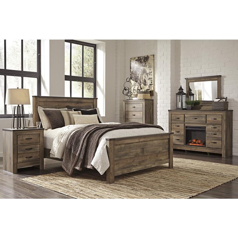 Signature Design by Ashley Trinell Queen Panel Bed 165200/1/2 IMAGE 2