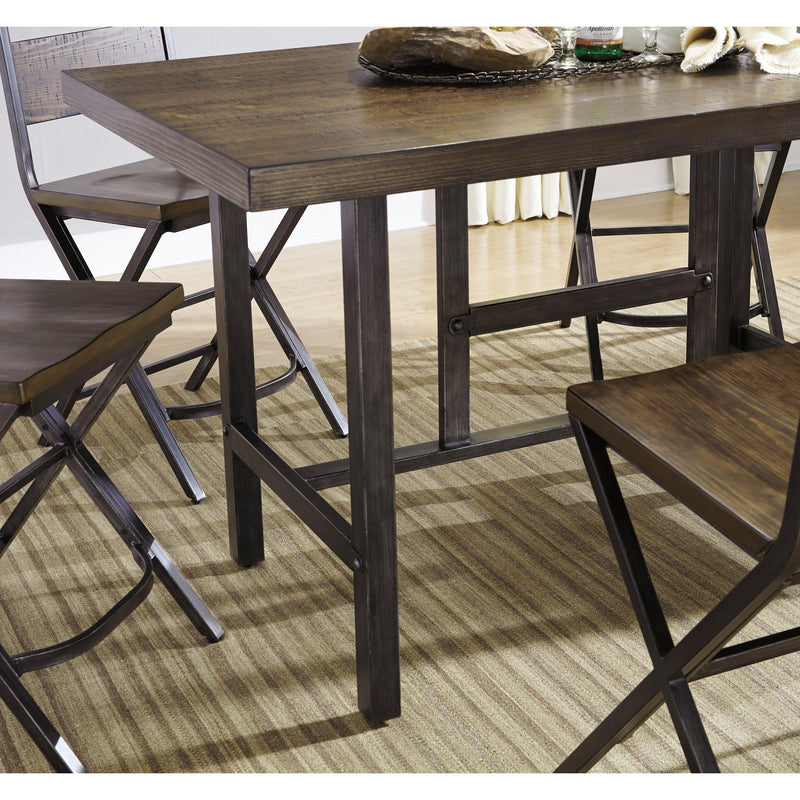 Signature Design by Ashley Kavara Counter Height Dining Table with Trestle Base ASY2235 IMAGE 3