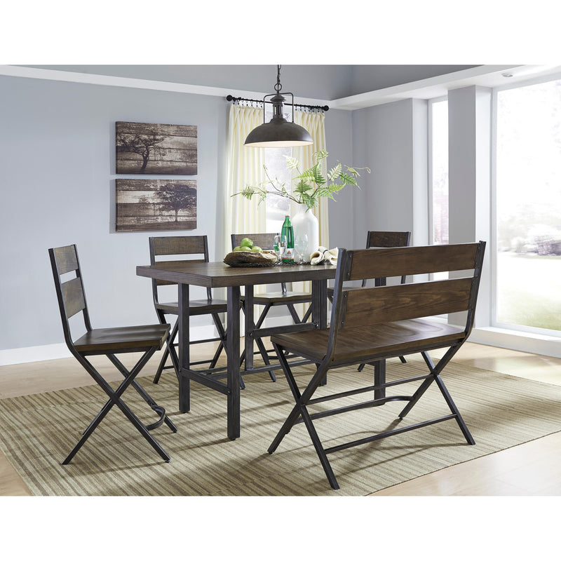 Signature Design by Ashley Kavara Counter Height Dining Table with Trestle Base ASY2235 IMAGE 7
