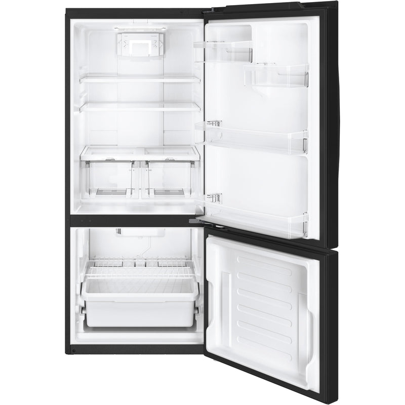 GE 30-inch, 21 cu.ft. Freestanding Bottom Freezer Refrigerator with LED Lighting GBE21AGKBB IMAGE 3
