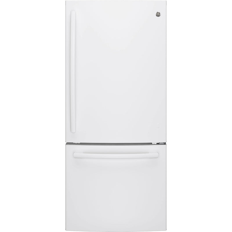 GE 30-inch, 20.9 cu. ft. Bottom Freezer Refrigerator GDE21DGKWW IMAGE 1