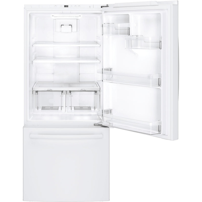 GE 30-inch, 20.9 cu. ft. Bottom Freezer Refrigerator GDE21DGKWW IMAGE 2