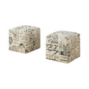 Monarch Home Decor Poufs M0395 IMAGE 1
