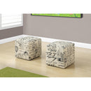 Monarch Home Decor Poufs M0395 IMAGE 2