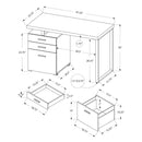 Monarch Office Desks Desks M0654 IMAGE 5