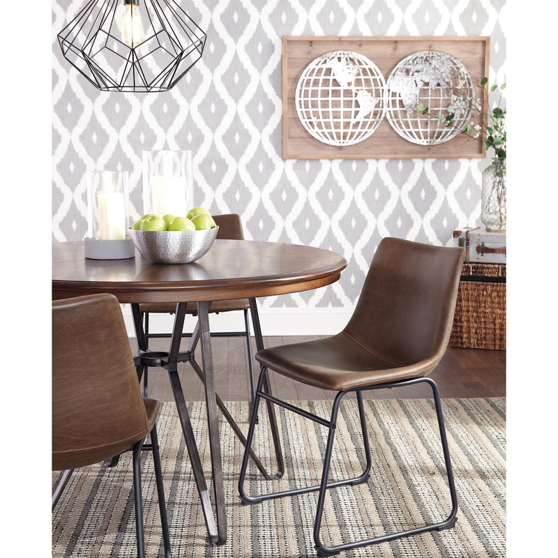Signature Design by Ashley Round Centiar Dining Table with Pedestal Base 176950 IMAGE 3