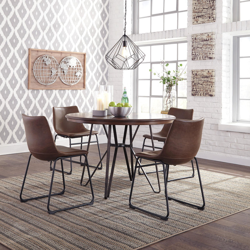 Signature Design by Ashley Round Centiar Dining Table with Pedestal Base 176950 IMAGE 4