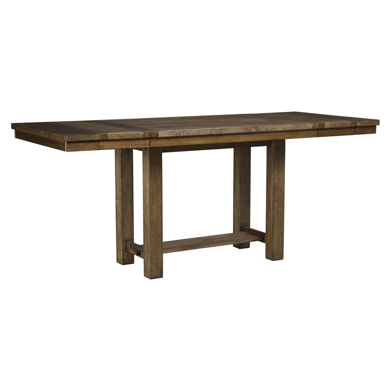Signature Design by Ashley Moriville Counter Height Dining Table with Pedestal Base ASY5967 IMAGE 1