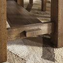 Signature Design by Ashley Moriville Counter Height Dining Table with Pedestal Base ASY5967 IMAGE 2