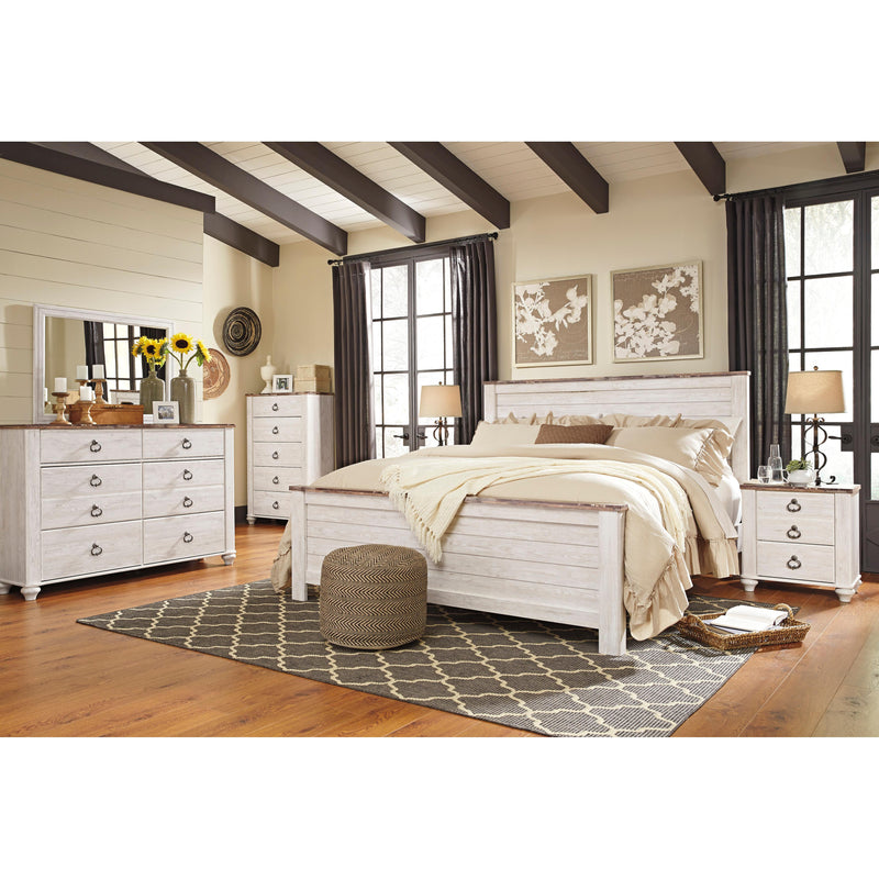 Signature Design by Ashley Willowton 6-Drawer Dresser with Mirror 170192/168475 IMAGE 7