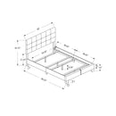 Monarch Full Upholstered Panel Bed M0087 IMAGE 5