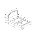 Monarch Queen Upholstered Panel Bed M0945 IMAGE 5