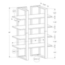 Monarch Bookcases 4-Shelf M0756 IMAGE 5