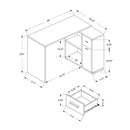 Monarch Office Desks L-Shaped Desks M0819 IMAGE 5
