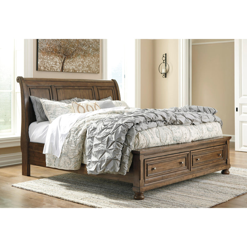 Signature Design by Ashley Flynnter Queen Sleigh Bed with Storage ASY1738 IMAGE 2