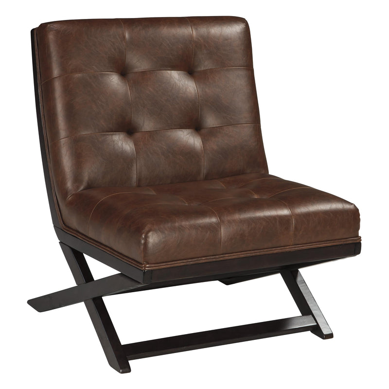 Signature Design by Ashley Sidewinder Stationary Leather Look Accent Chair ASY3443 IMAGE 1