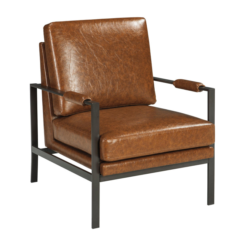 Signature Design by Ashley Peacemaker Stationary Leather Look Accent Chair ASY3026 IMAGE 1