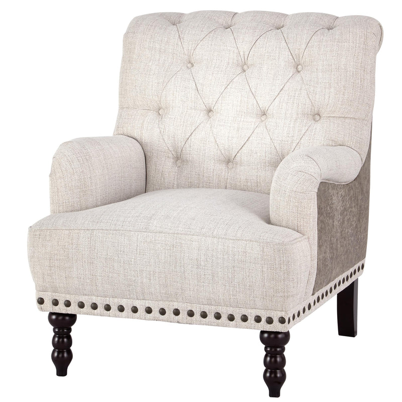 Signature Design by Ashley Tartonelle Stationary Fabric and Leather Look Accent Chair ASY3567 IMAGE 1