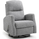 Cazis Athens Fabric Swivel Glider Recliner 8104-1-GIORGIO CHARCOAL IMAGE 1