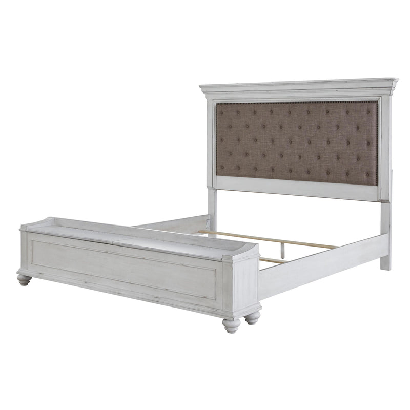 Benchcraft Kanwyn Queen Upholstered Panel Bed with Storage ASY3284 IMAGE 3
