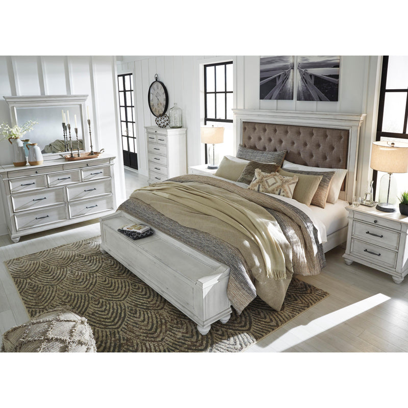 Benchcraft Kanwyn King Upholstered Panel Bed with Storage ASY3285 IMAGE 8