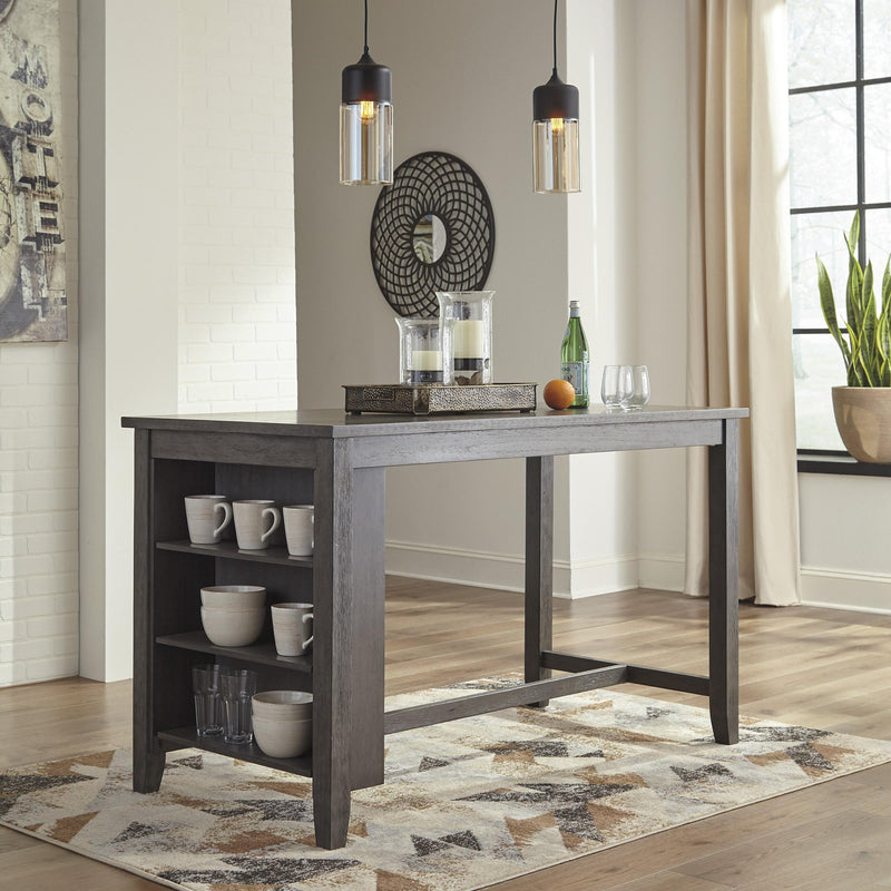 Signature Design by Ashley Caitbrook Counter Height Dining Table with Trestle Base ASY0798 IMAGE 2