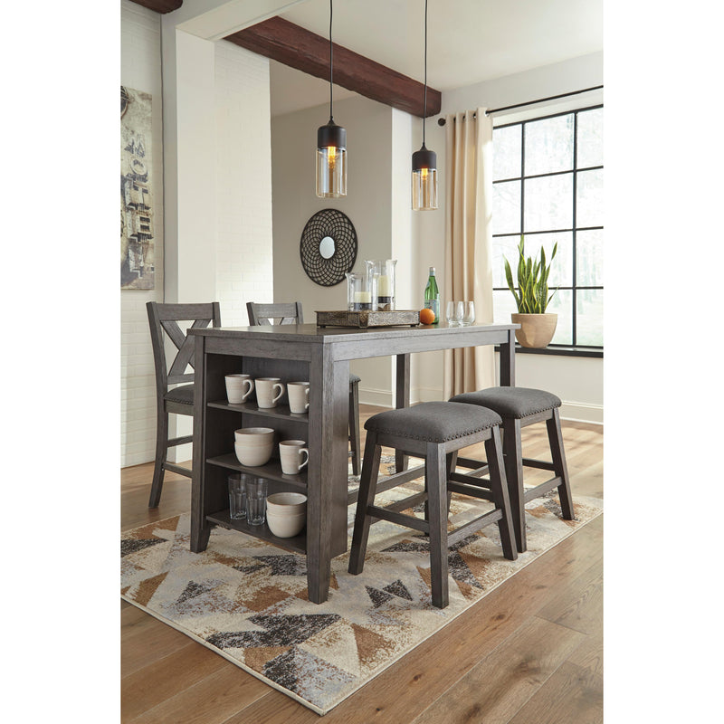 Signature Design by Ashley Caitbrook Counter Height Dining Table with Trestle Base ASY0798 IMAGE 4
