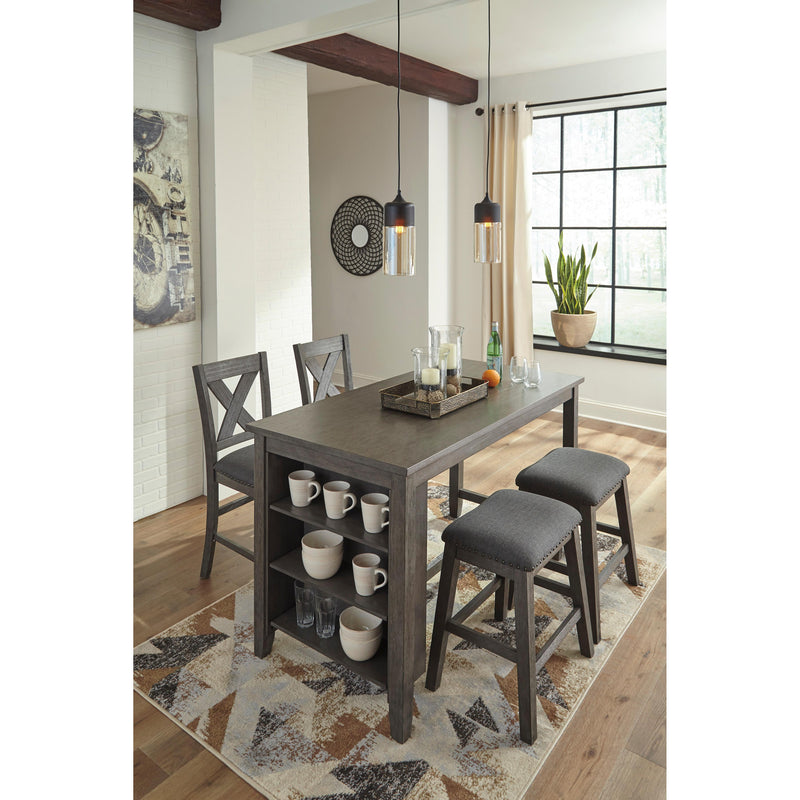 Signature Design by Ashley Caitbrook Counter Height Dining Table with Trestle Base ASY0798 IMAGE 5