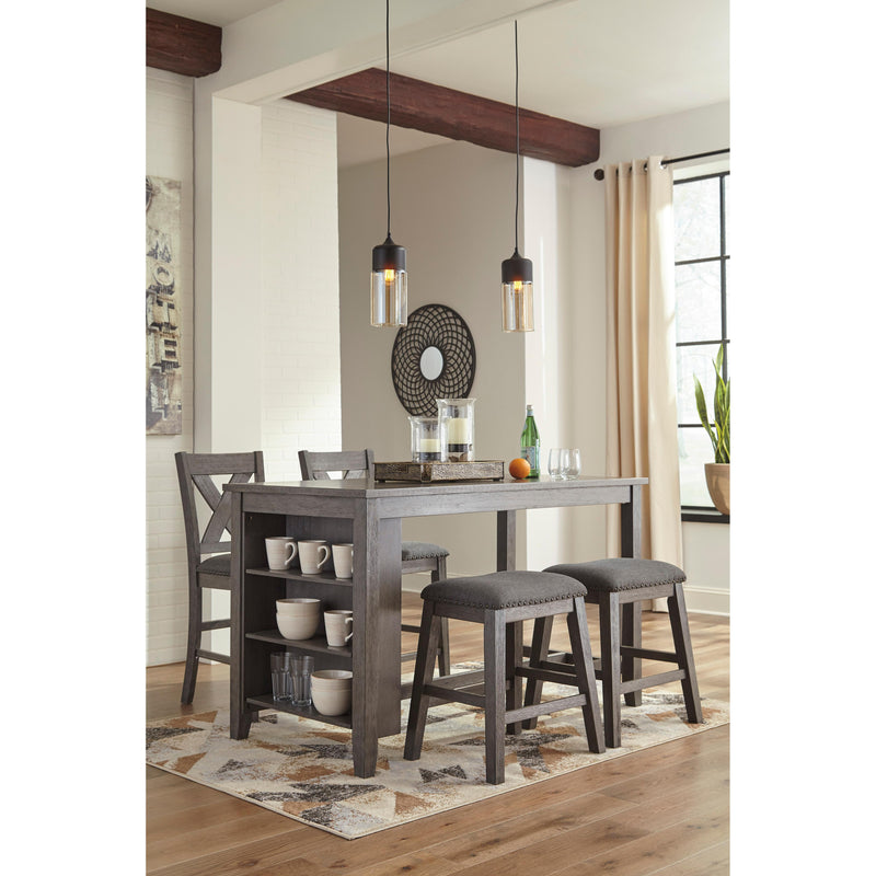 Signature Design by Ashley Caitbrook Counter Height Dining Table with Trestle Base ASY0798 IMAGE 6
