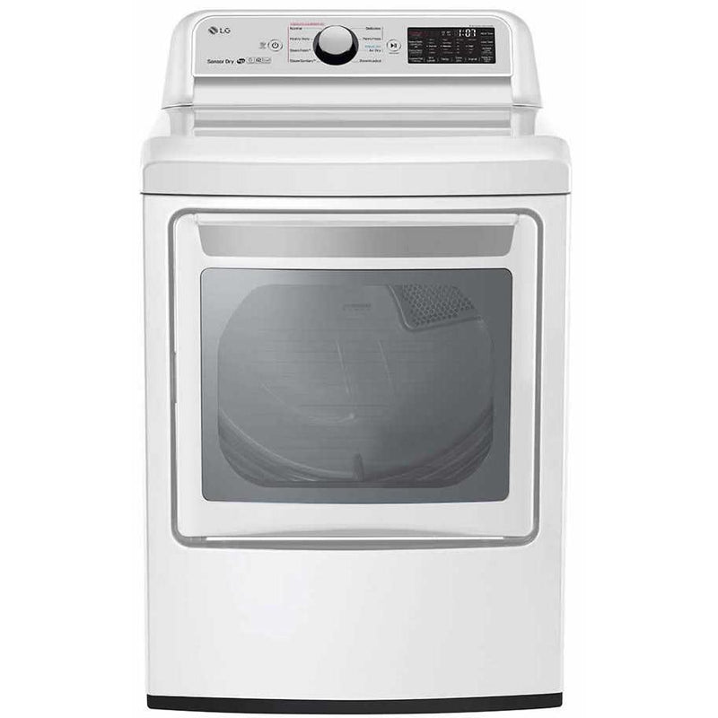 LG 7.3 cu.ft. Electric Dryer with TurboSteam® Technology DLEX7250W IMAGE 1