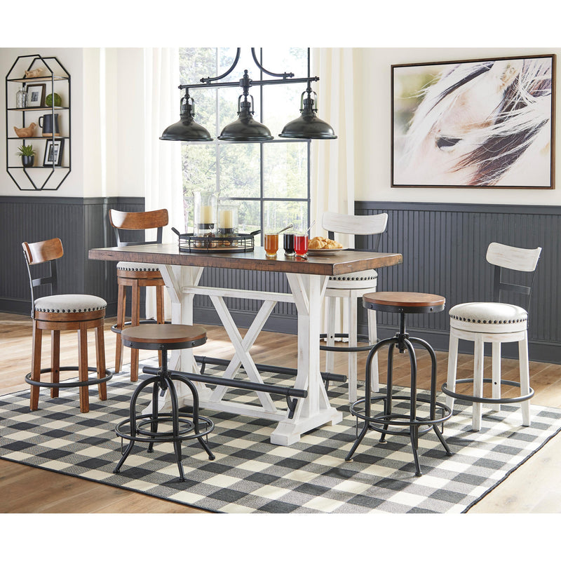 Signature Design by Ashley Valebeck Counter Height Dining Table with Trestle Base ASY2759 IMAGE 10