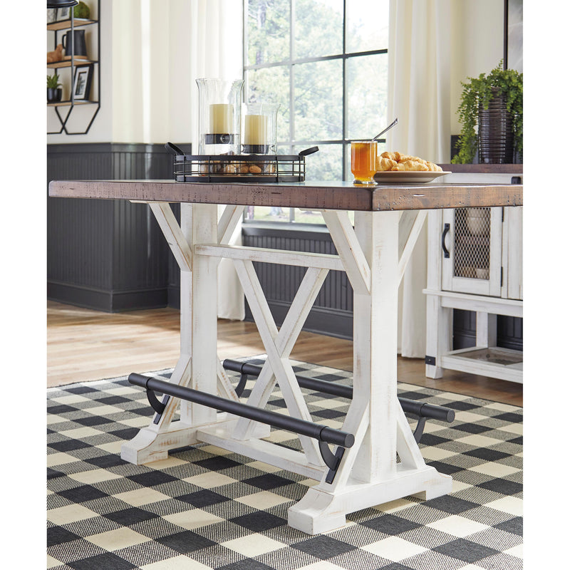 Signature Design by Ashley Valebeck Counter Height Dining Table with Trestle Base ASY2759 IMAGE 3