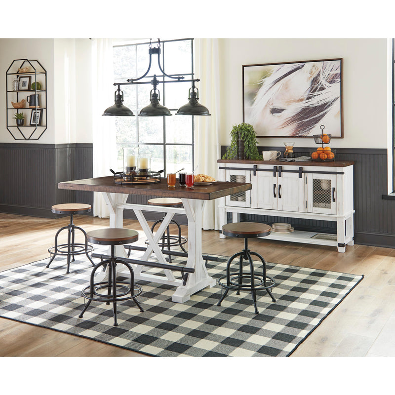 Signature Design by Ashley Valebeck Counter Height Dining Table with Trestle Base ASY2759 IMAGE 5