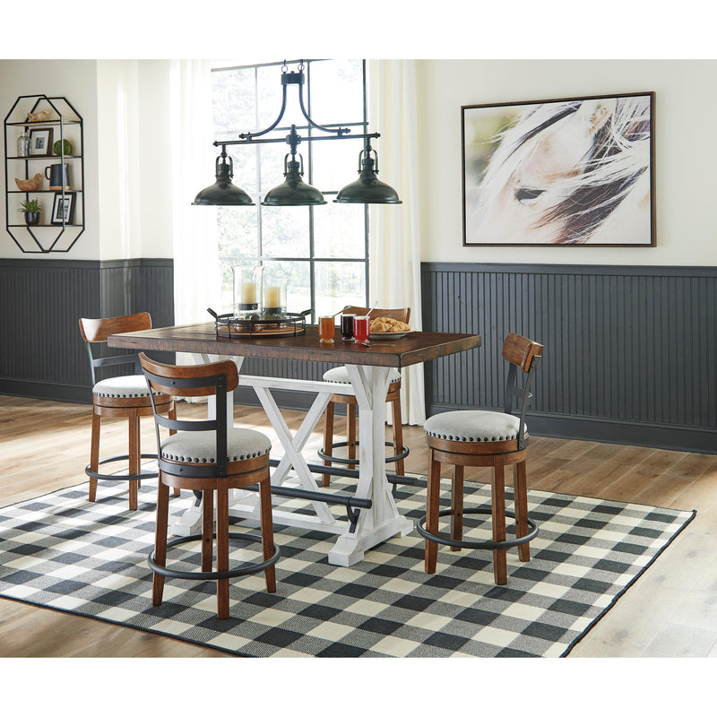 Signature Design by Ashley Valebeck Counter Height Dining Table with Trestle Base ASY2759 IMAGE 6