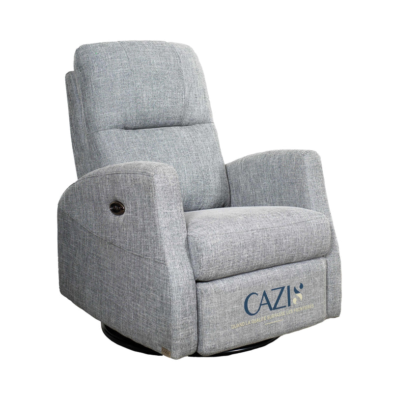 Cazis Athens Power Swivel Glider Rocker Fabric Recliner 170345 IMAGE 1