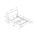 Monarch Queen Upholstered Platform Bed M1003 IMAGE 5