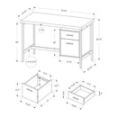 Monarch Office Desks Desks M1173 IMAGE 5