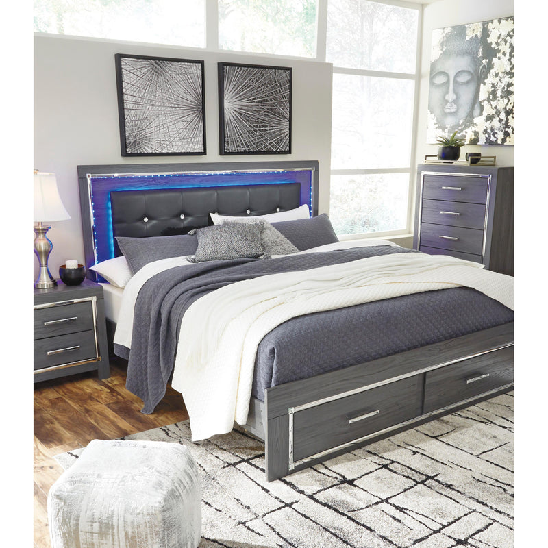 Signature Design by Ashley Lodanna King Upholstered Panel Bed with Storage ASY6986 IMAGE 10