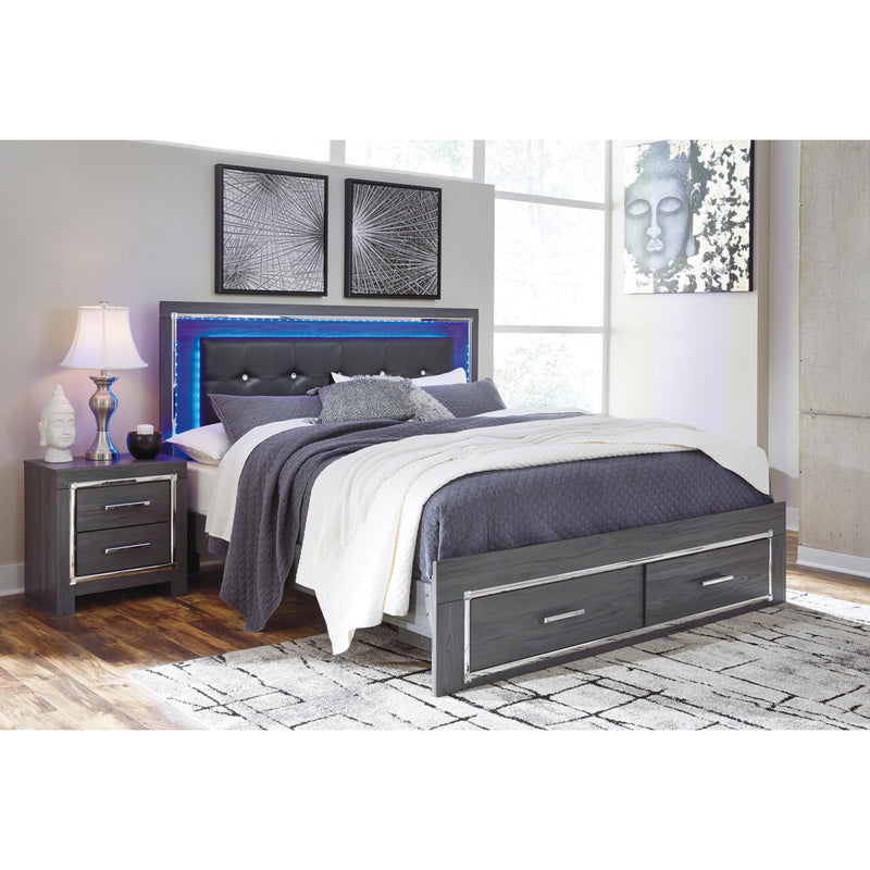 Signature Design by Ashley Lodanna King Upholstered Panel Bed with Storage ASY6986 IMAGE 2
