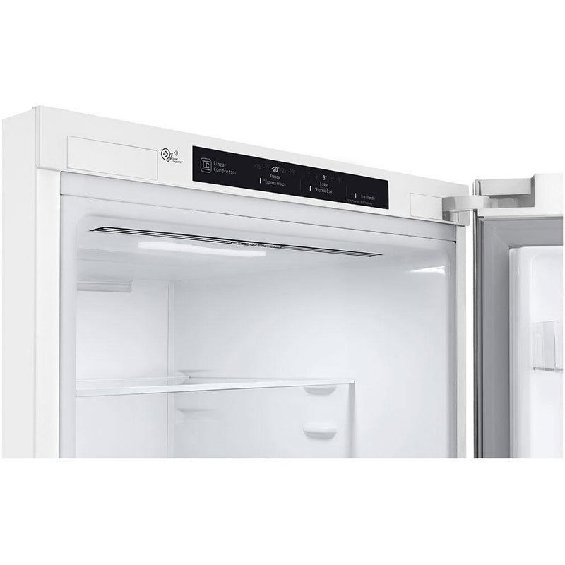 LG 24-inch, 12 cu.ft. Counter-Depth Bottom-Freezer Refrigerator with Multi-Air Flow System LBNC12231W IMAGE 7