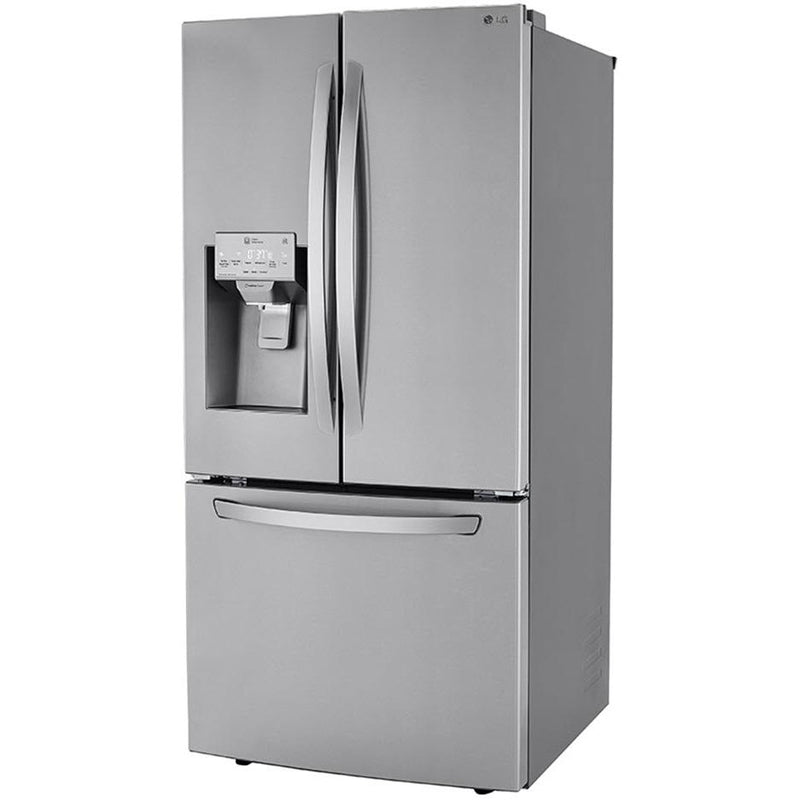 LG 33-inch, 24.5 cu.ft. French 3-Door Refrigerator with Water and Ice Dispensing System LRFXS2503S IMAGE 4