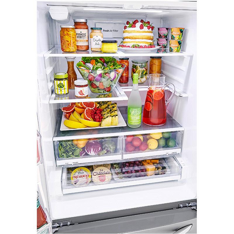 LG 33-inch, 24.5 cu.ft. French 3-Door Refrigerator with Water and Ice Dispensing System LRFXS2503S IMAGE 8