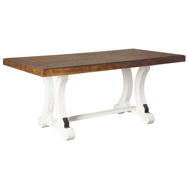 Signature Design by Ashley Valebeck Dining Table with Trestle Base ASY2760 IMAGE 1