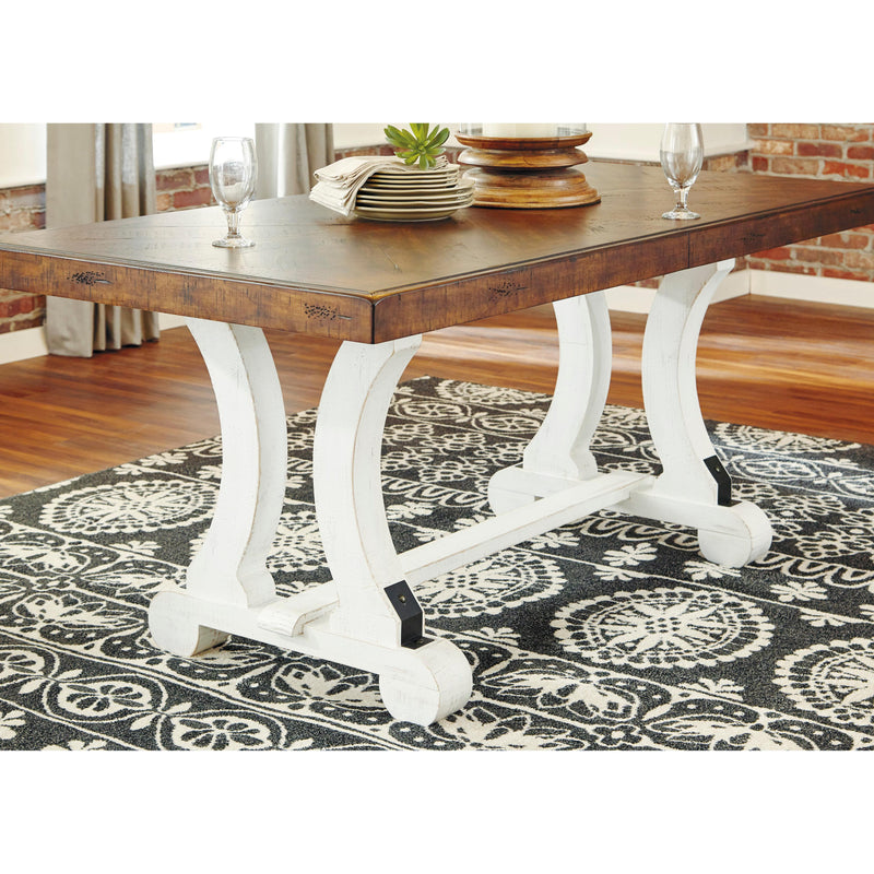 Signature Design by Ashley Valebeck Dining Table with Trestle Base ASY2760 IMAGE 3